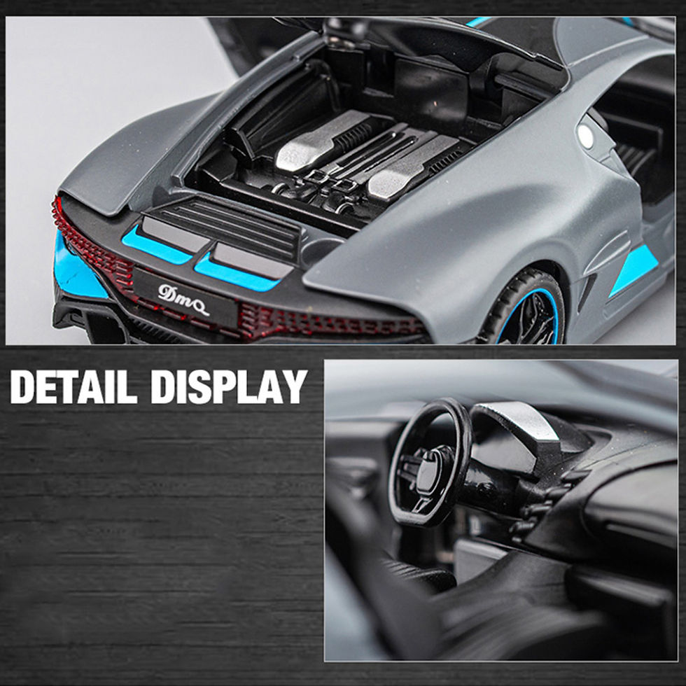 Thumbnail: Antike Spielzeug auto Bugatti Divo Metall Spielzeug Legierung Auto Druckguss & 