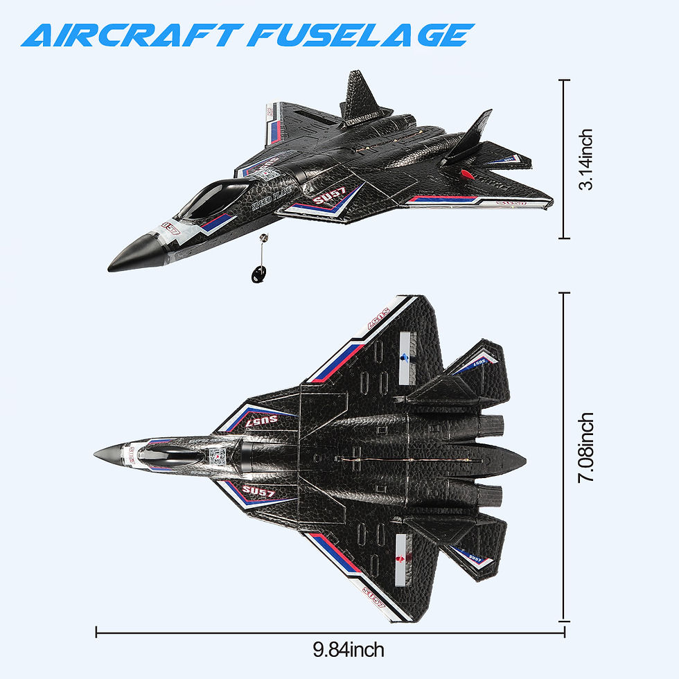 Thumbnail: Su57 rc Flugzeug 2,4g fern gesteuertes Flugzeug mit leichtem Starr flügel Hand 
