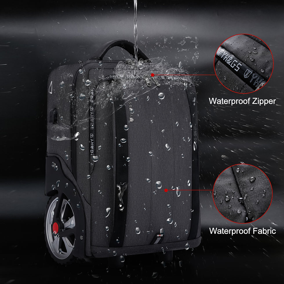 Thumbnail: Reisetasche auf Rädern Trolley Rucksack Geschäft großes Gepäck Reisekoffer Tasc