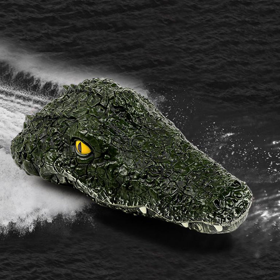 Thumbnail: RC Boot Krokodil kopf Fernbedienung Rennboot Gator 2,4g elektrische Modells imu
