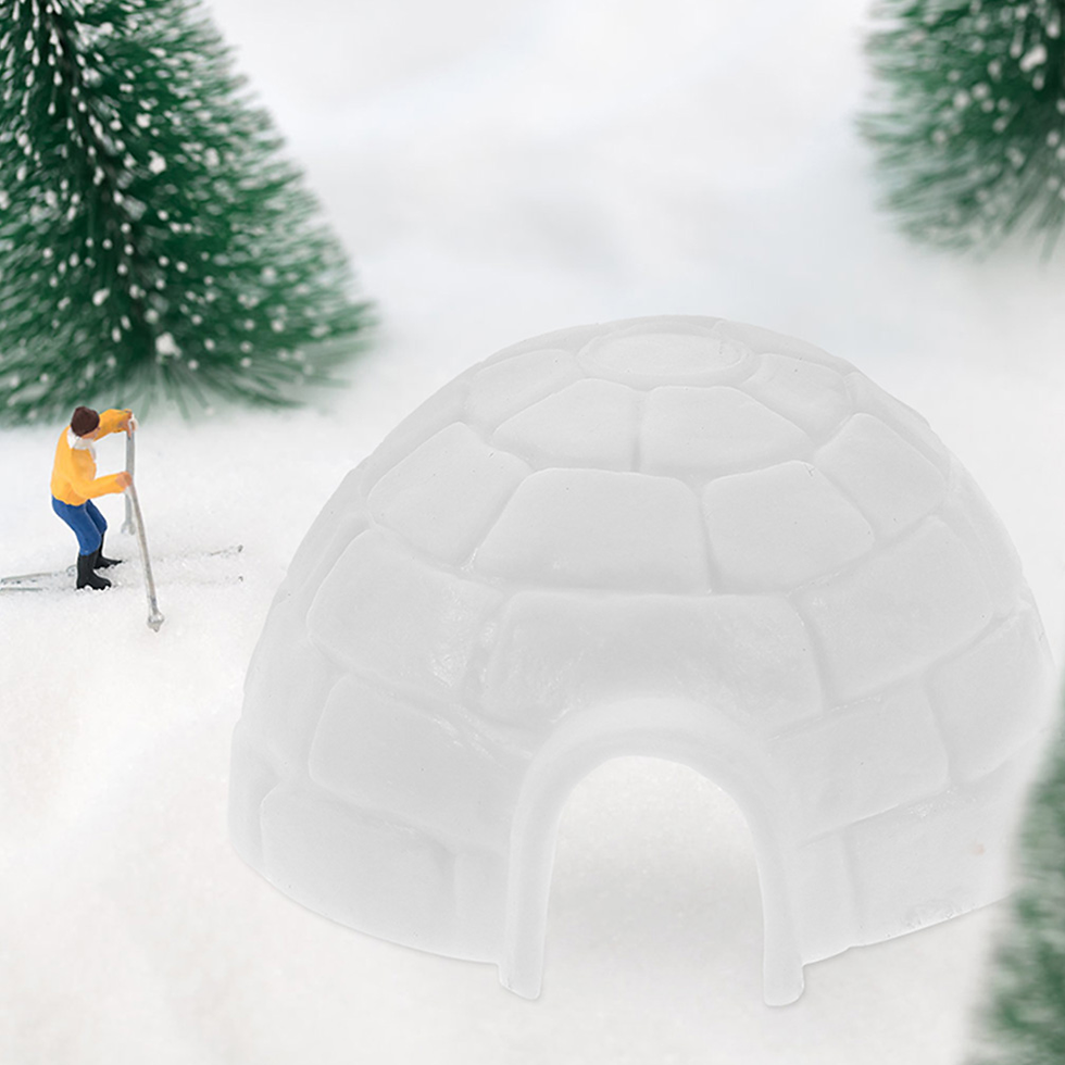 Thumbnail: Miniature Igloo Figurine Arctic House Models Arctic Figurines Toy Mini Arctic I
