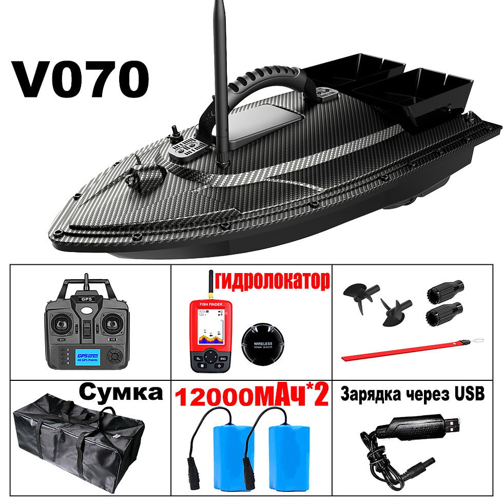Thumbnail: 2024 v070 GPS Sonar 40 Angel punkte Fisch finder Ladung RC Fisch köder Boot Pos
