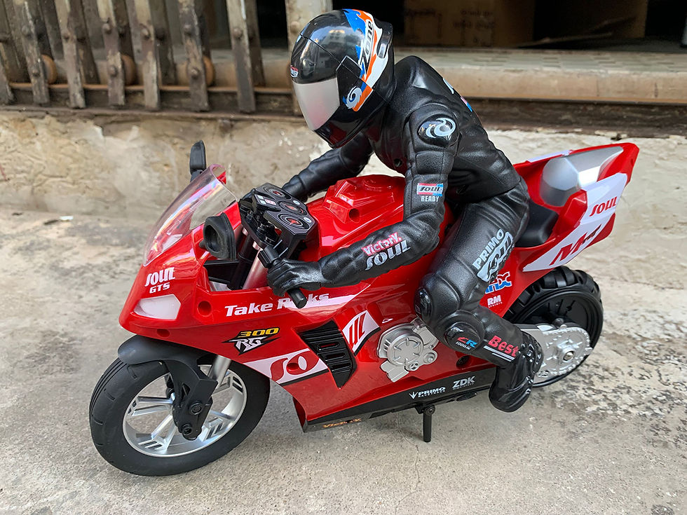 Thumbnail: 2,4G Fernbedienung Motorrad Radio Elektronische Dift Racing Autos Maßstab 1:20 