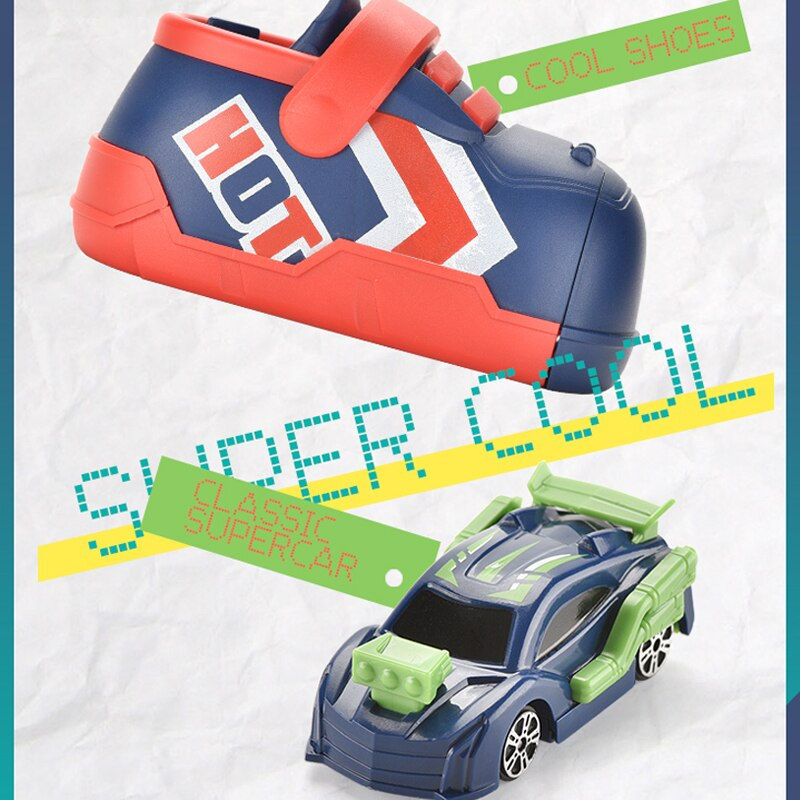 Thumbnail: Kreatives Katapult-Autos pielzeug. Auswurf Super Rennwagen Auswurf Laufschuhe T