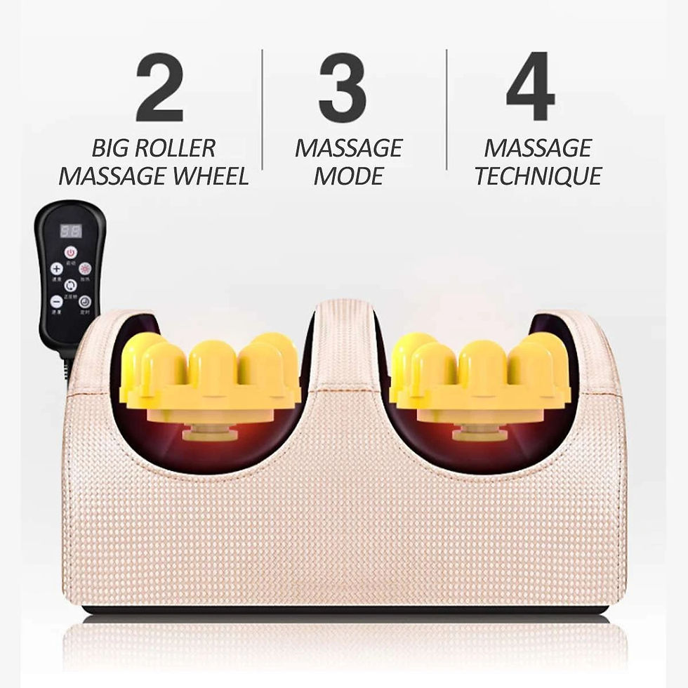 Thumbnail: Elektrische Fuß massage gerät Heiz walze mit Fernbedienung Shiatsu Kneten tiefe