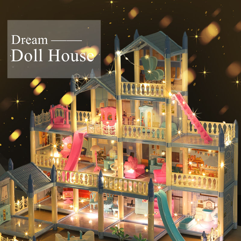 Miniaturbild: 3d Assembly Diy Doll House Miniature Model Doll House Accessories Villa Princes