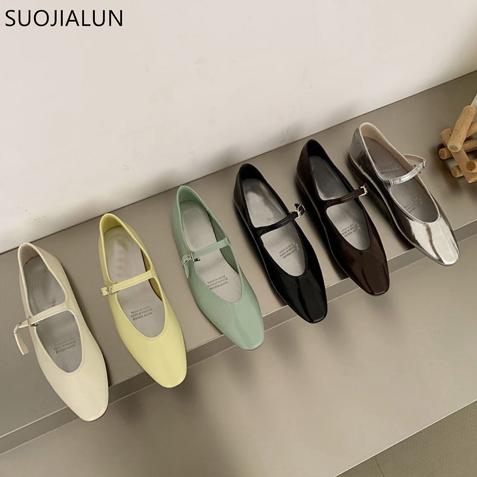 Thumbnail: Suojialun Sommer neue Frauen flache Schuhe Mode flache Damen lässig weiche Mary