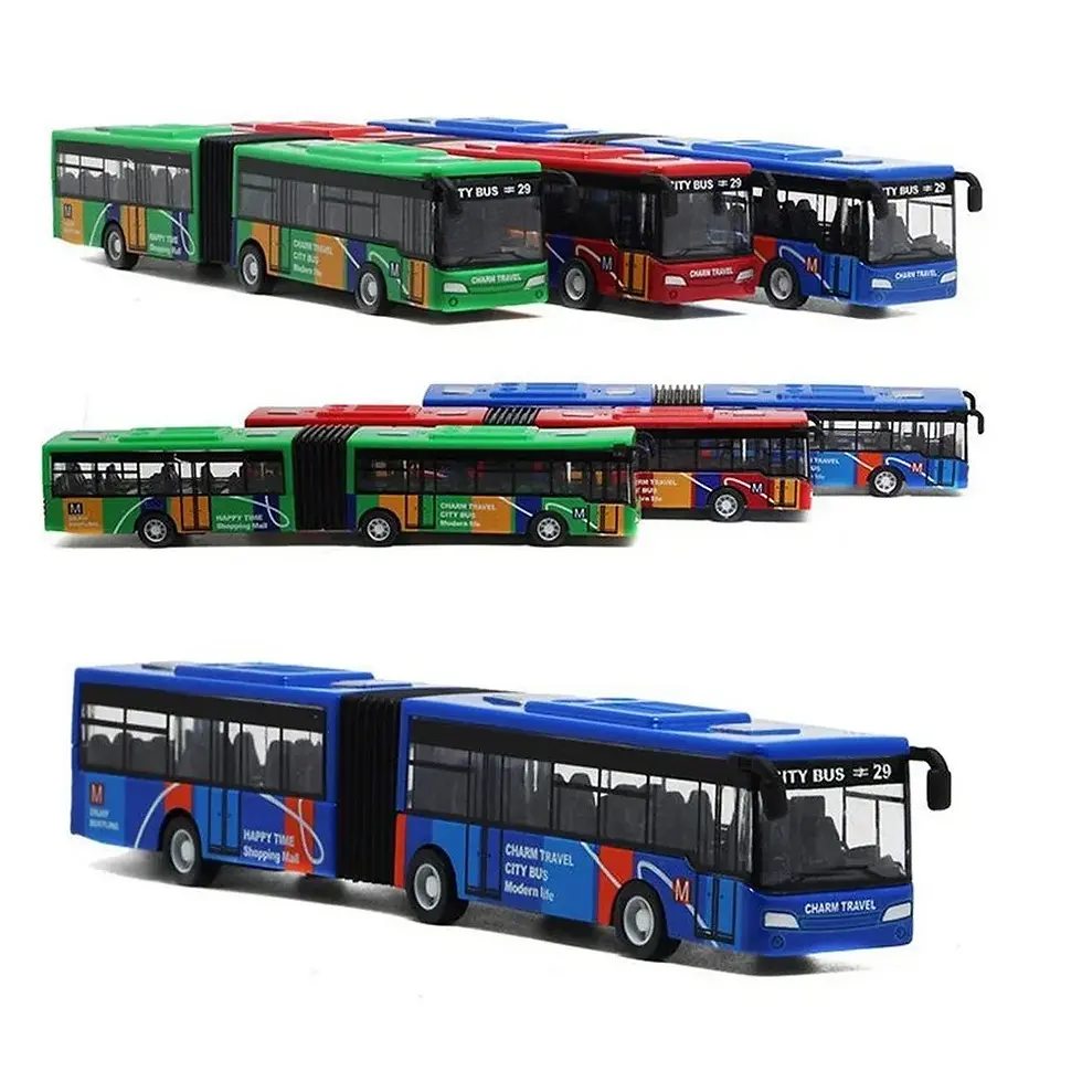 Thumbnail: City Express Bus Doppel busse Druckguss Fahrzeuge Spielzeug lustig zurückziehen