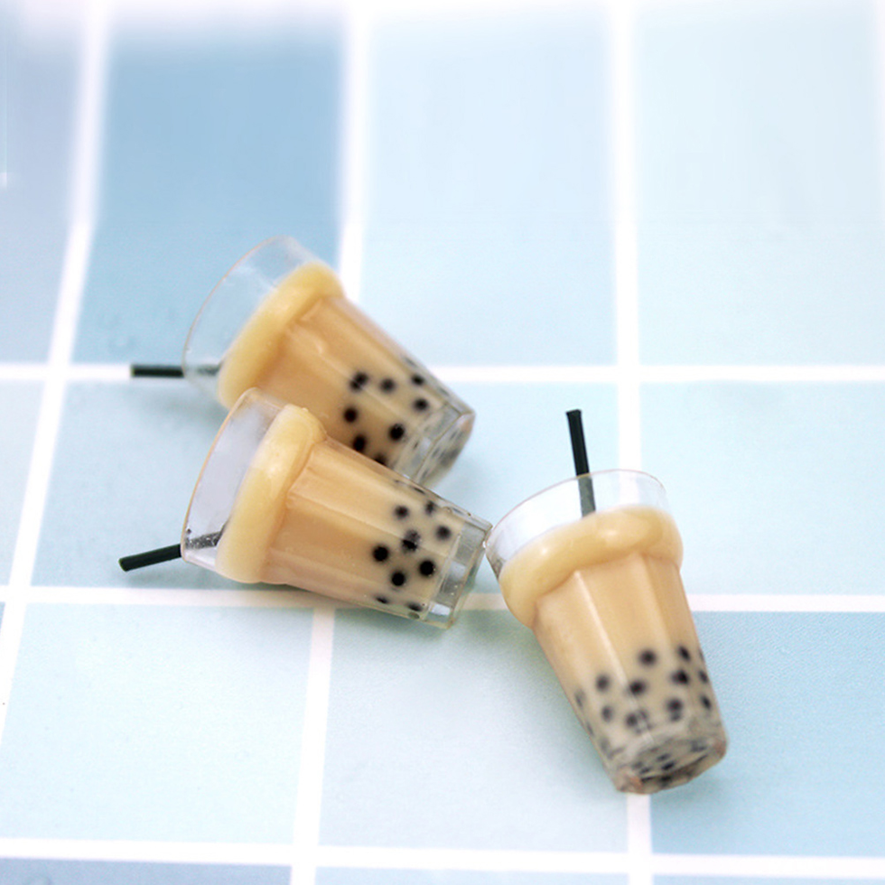 Miniaturbild: Mini Milk Tea Model Miniature Drinks Kitchen Scene Decor Pretend Food House Orn
