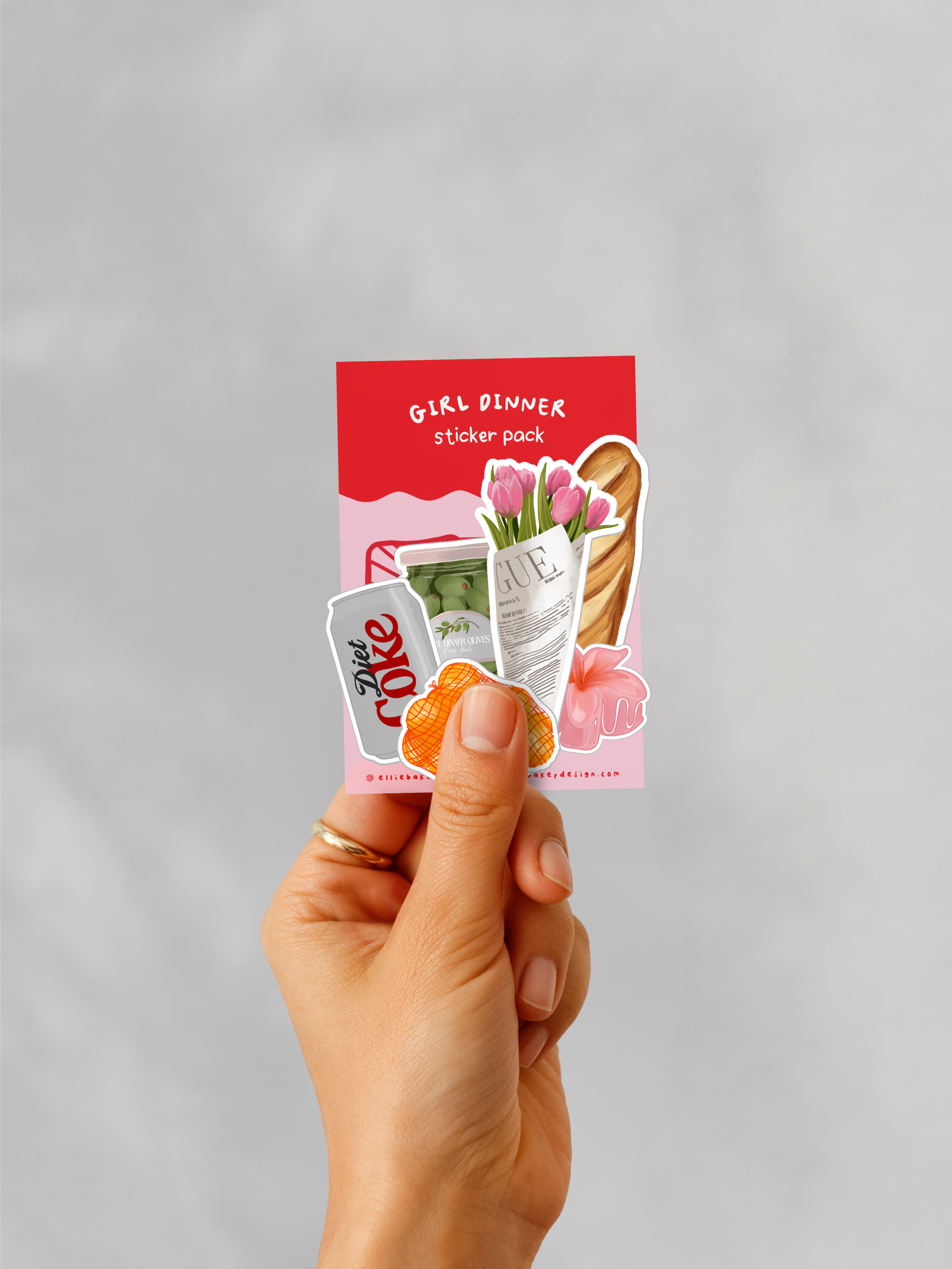 Girl Dinner – Vinyl Sticker Pack