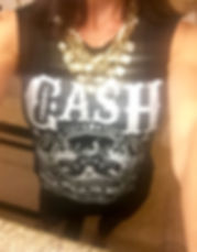 Johnny Cash, necklace, bling, sparkle,