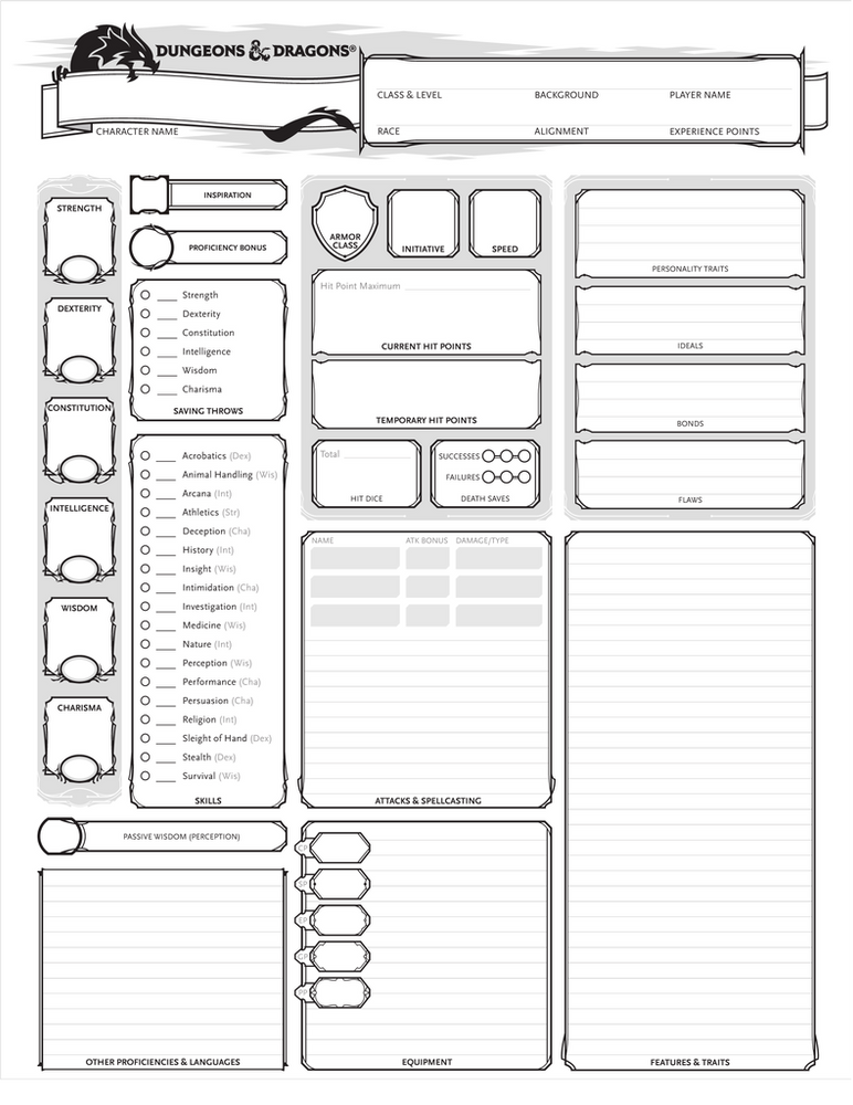 Egd Adventures Character Creation Guide D D 5e