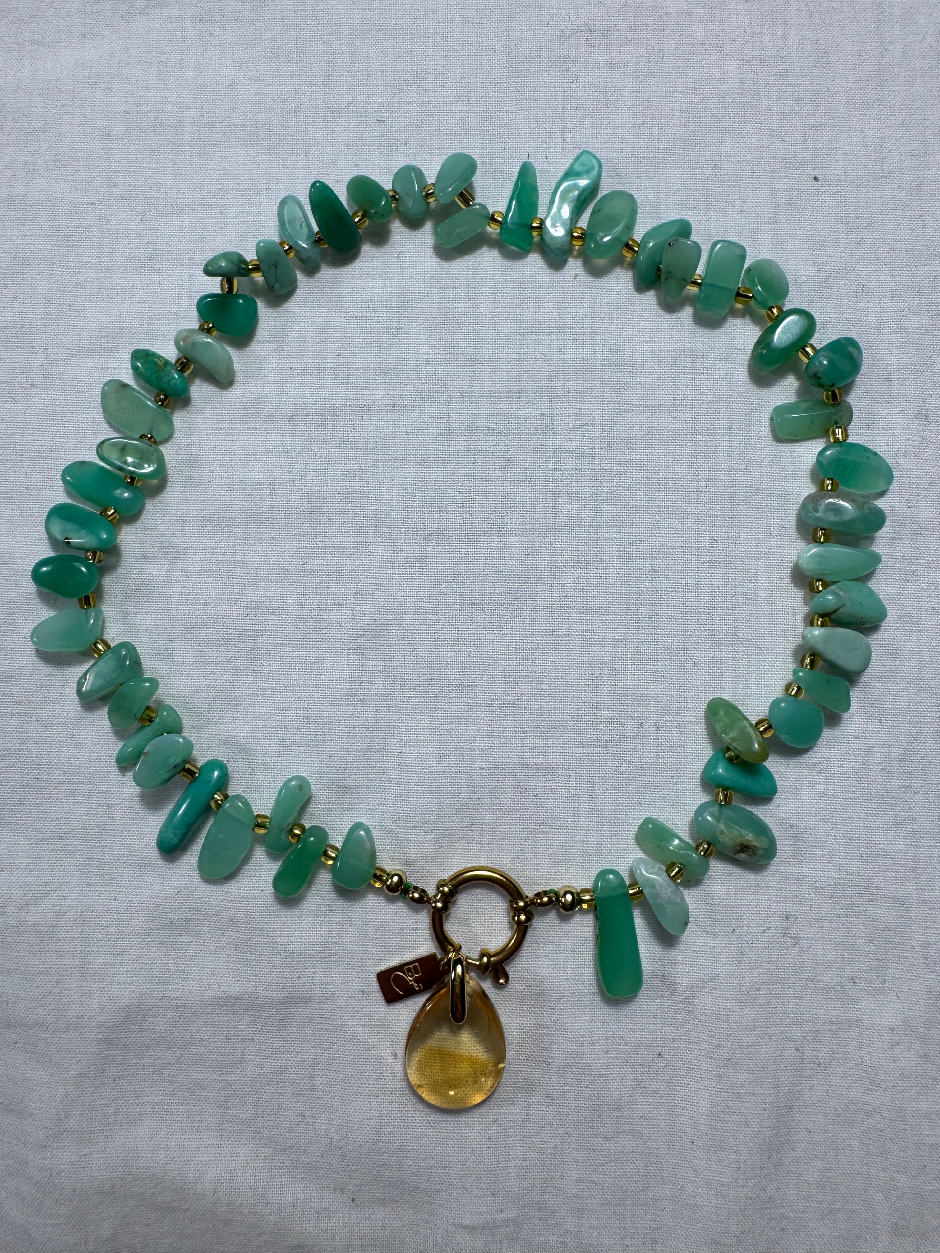 Collier Jumbo Éclat — Chrysoprase