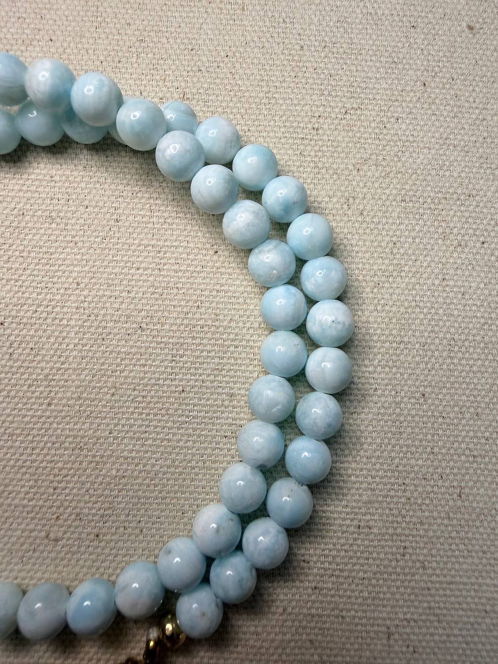Thumbnail: Hemimorphite Mini Jumbo Necklace