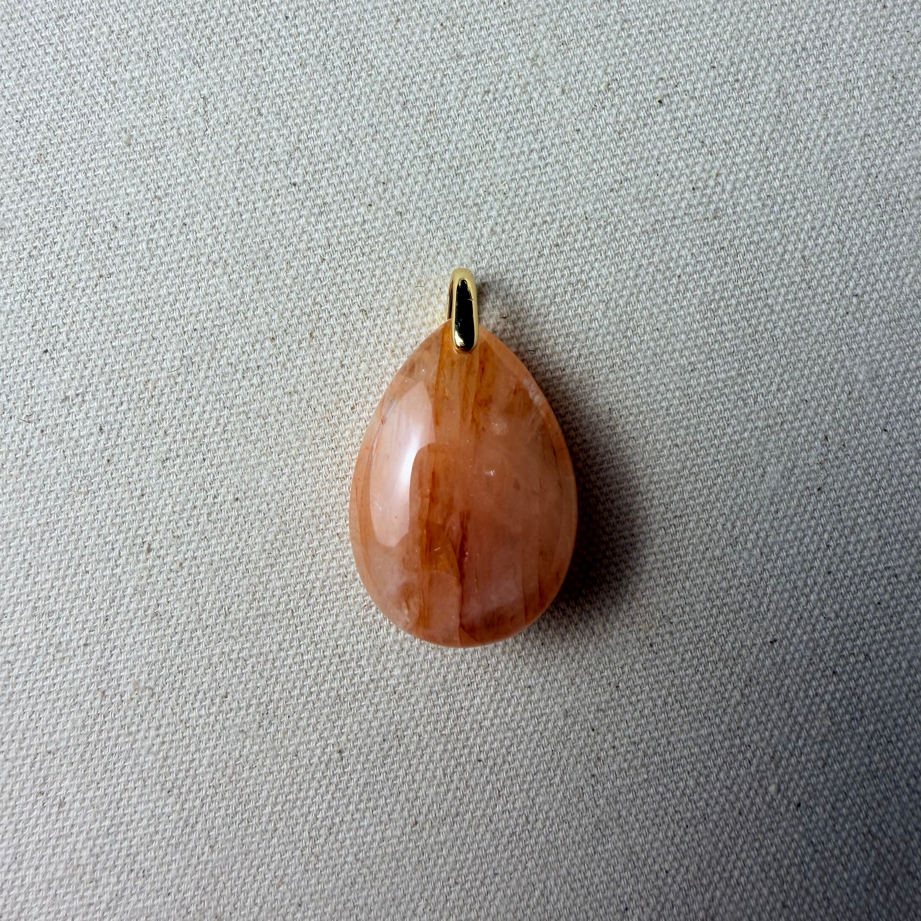 Red Hematoid Quartz Pendant