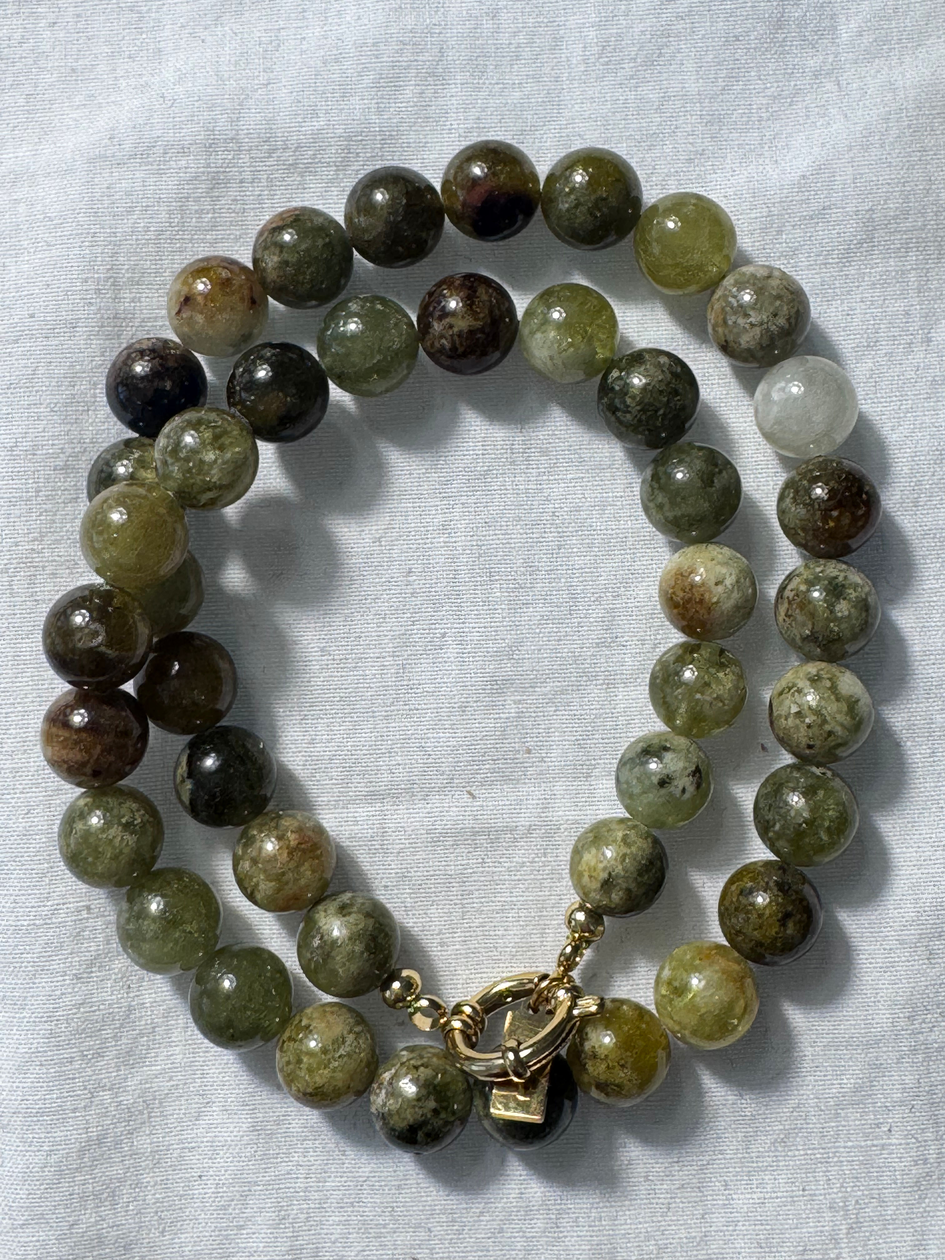 Collier JUMBO L Grenat Vert 45cm