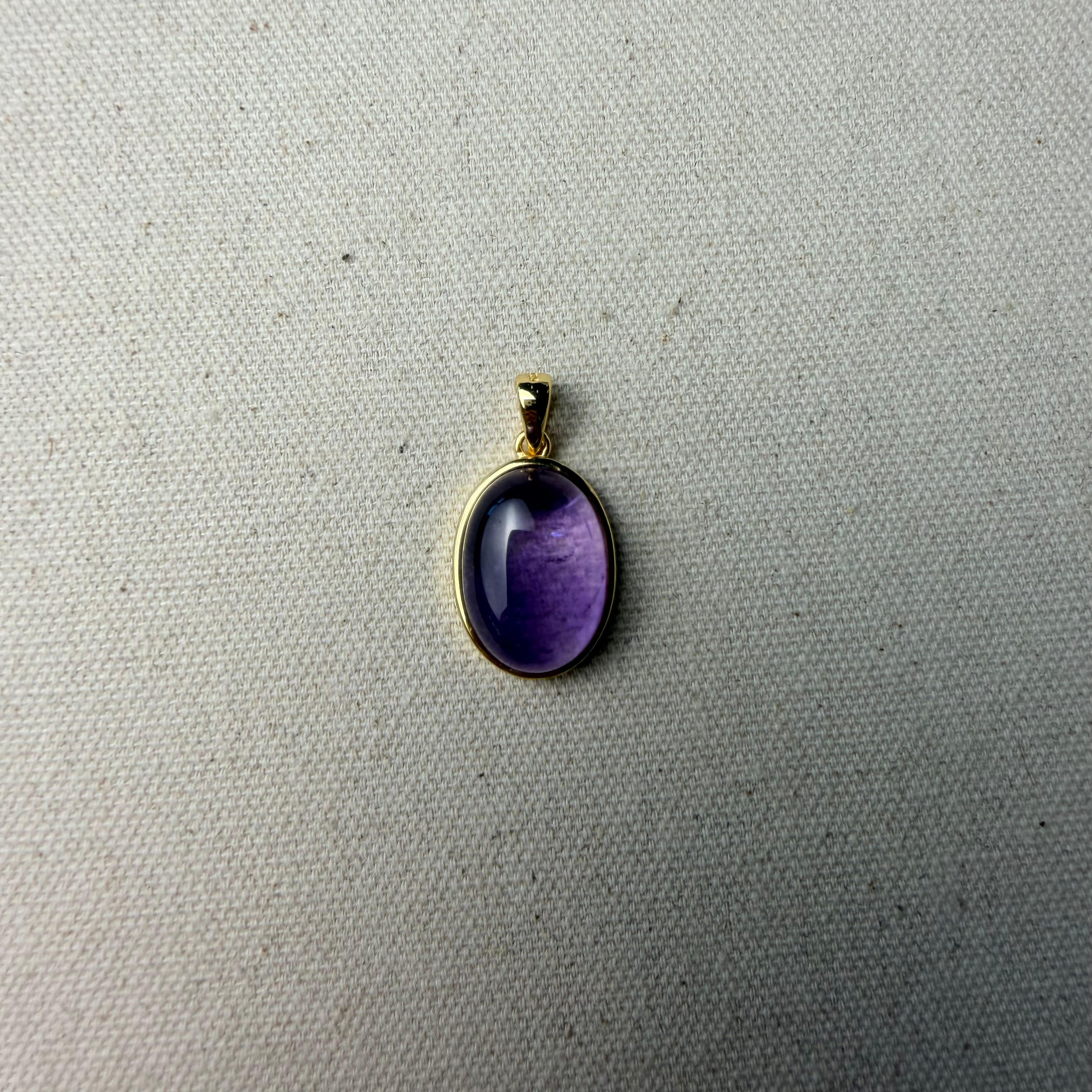 Amethyst — Gold-Plated Setting