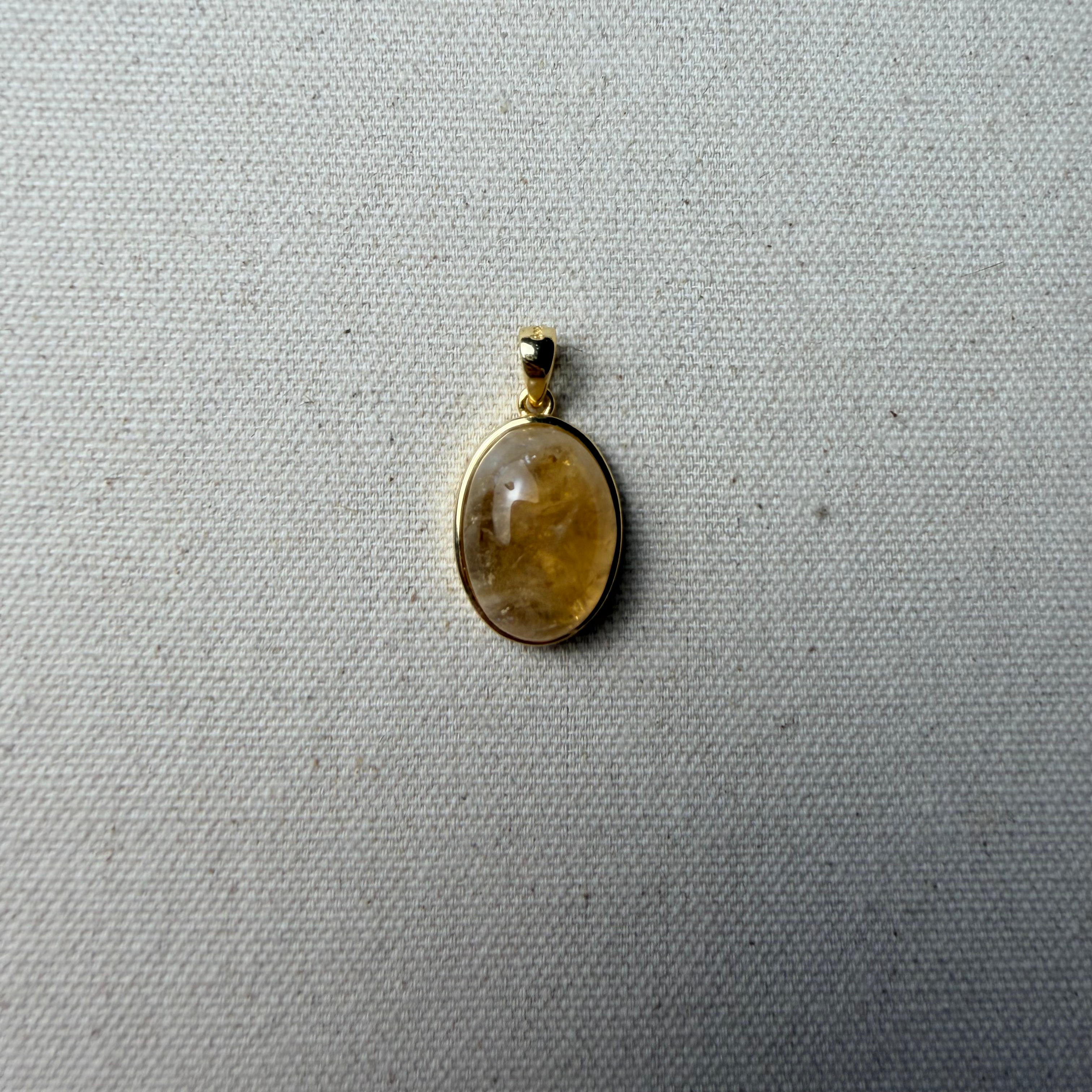 Citrine Gold-Plated Pendant