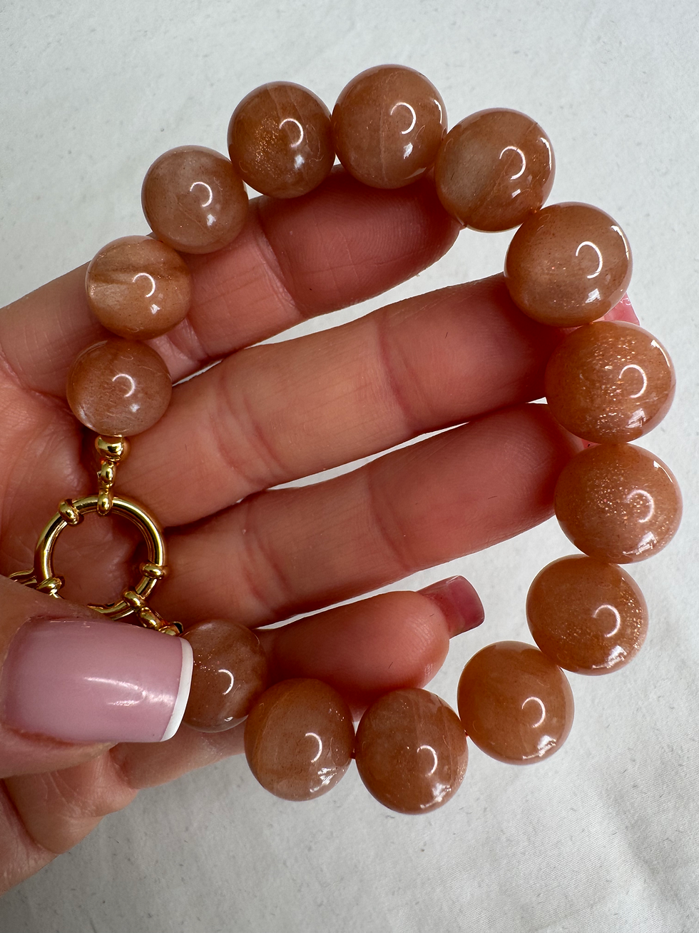 Miniatura: Bracciale JUMBO in Pietra del Sole AA”