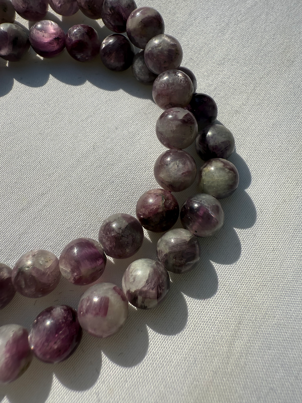 Thumbnail: JUMBO M Crystalized Lepidolite Necklace