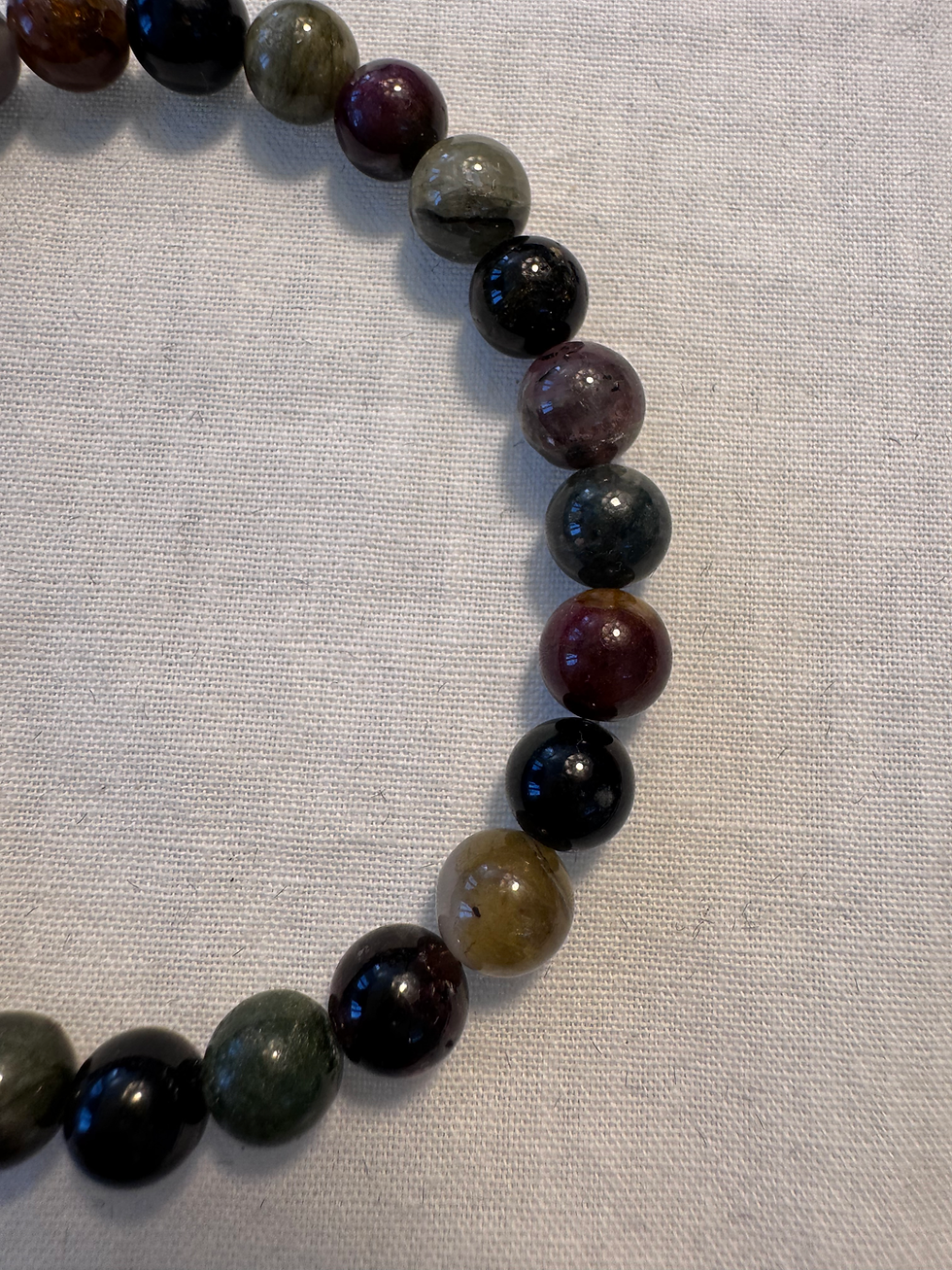 Miniatura: Bracelet Classique Tourmaline Multi 6mm 19cm