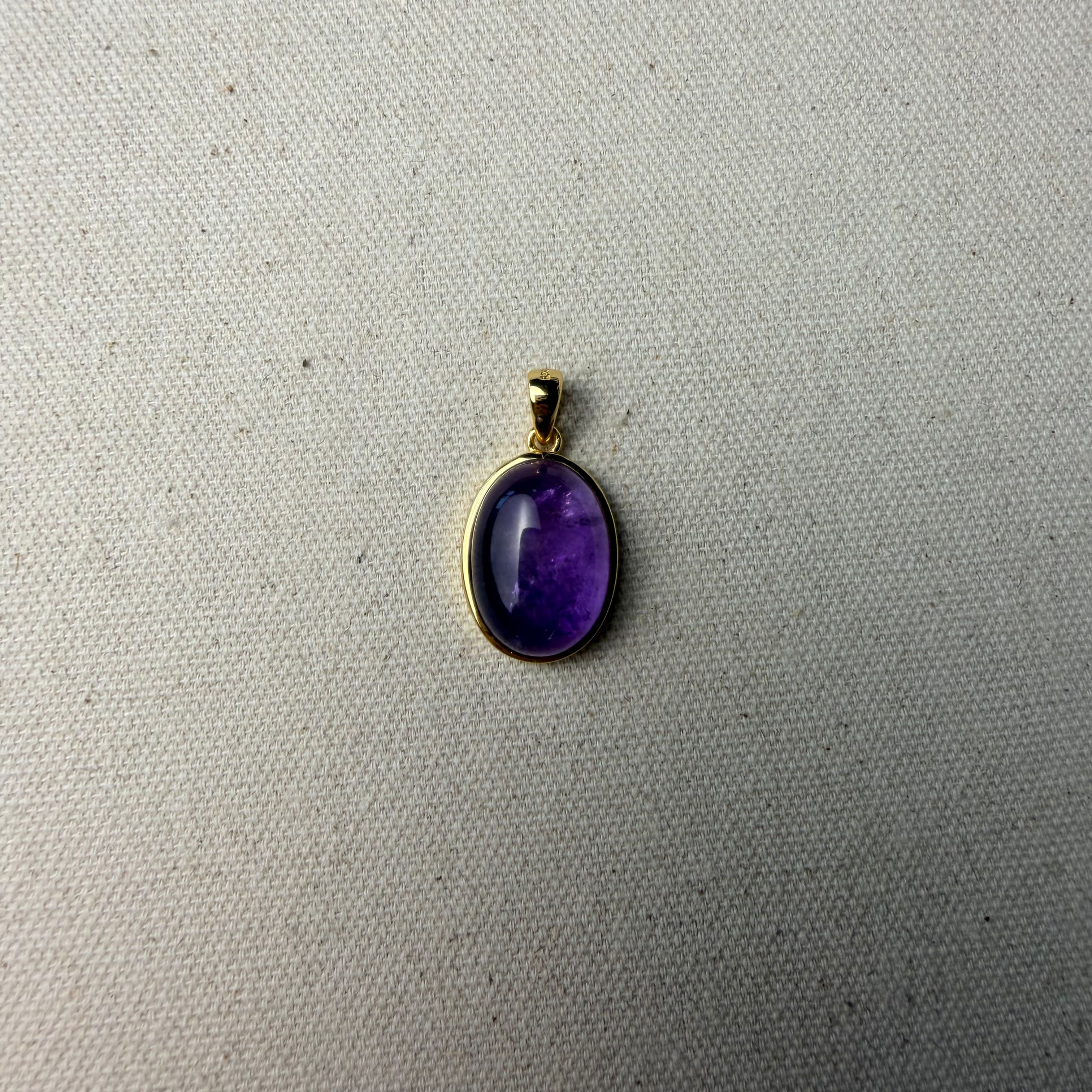 Amethyst — Gold-Plated Setting