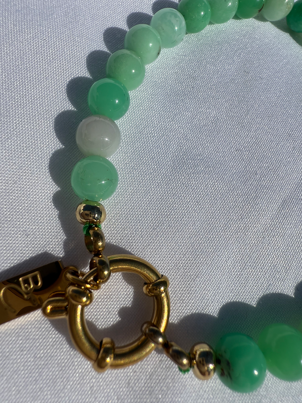 Miniature : Bracelet Mini JUMBO Chrysoprase