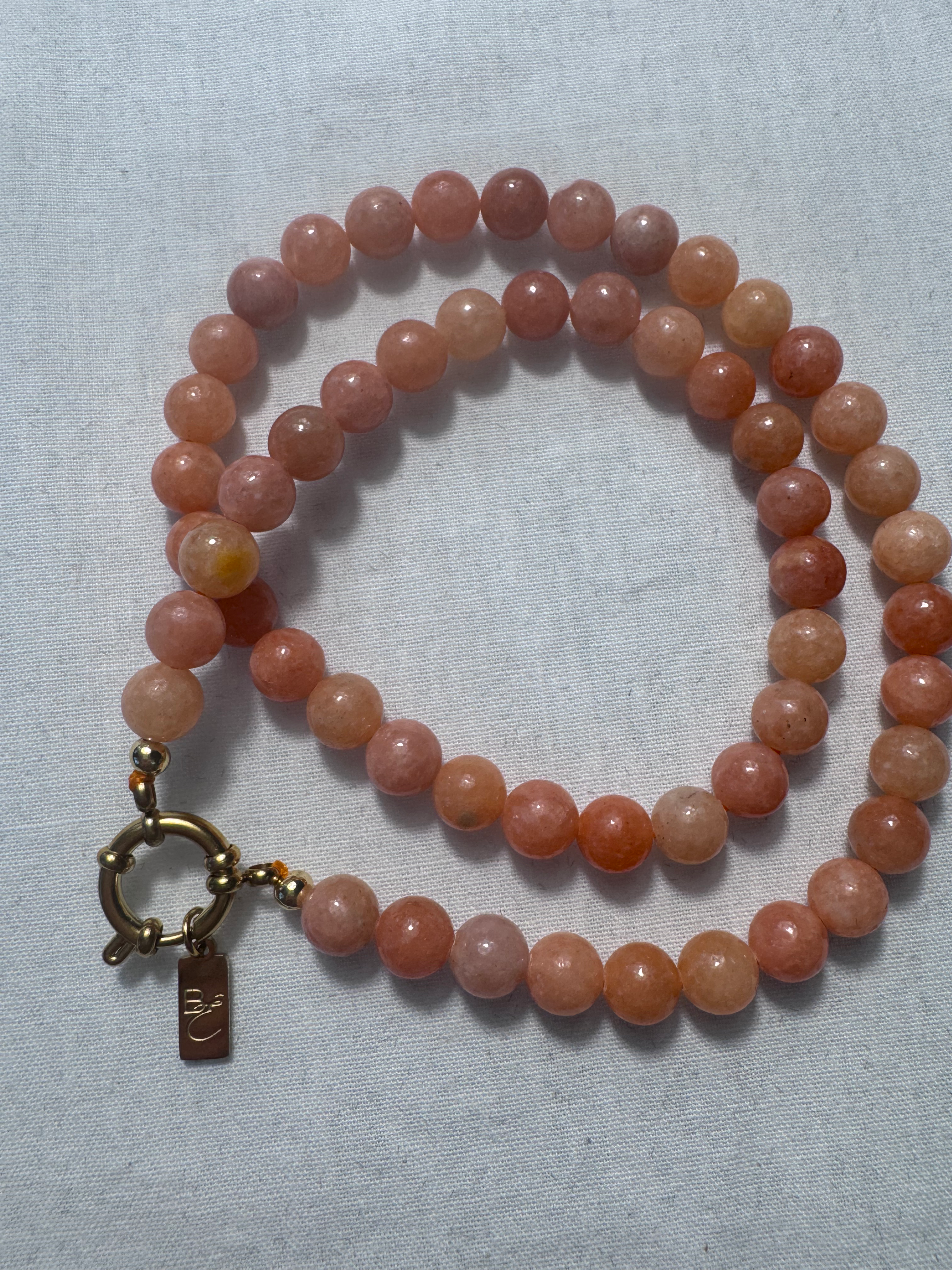 Collier Jumbo Aime 45cm — Calcite Orange