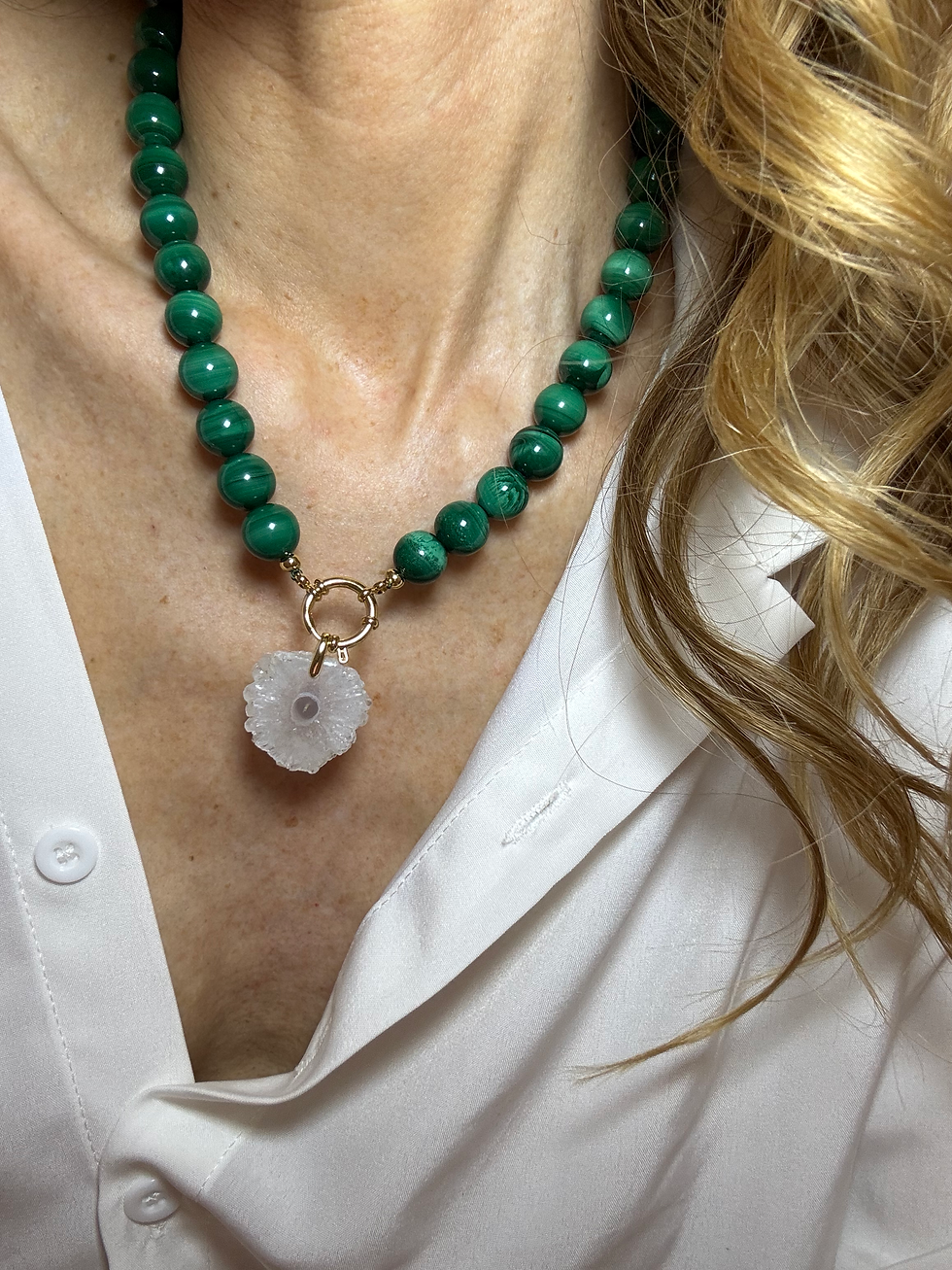 Miniatura: Collana JUMBO XL in Malachite