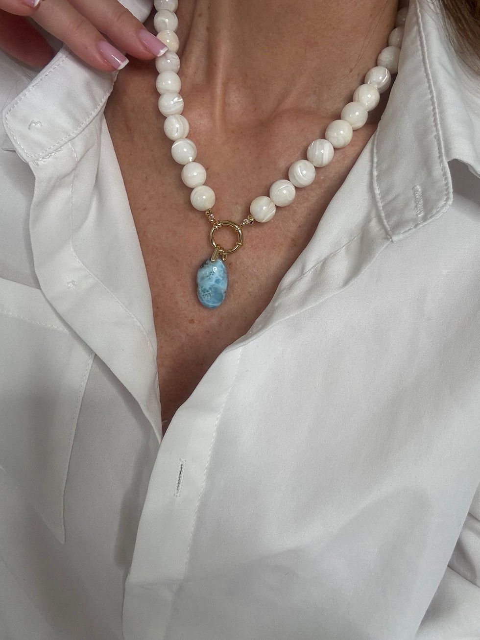 Thumbnail: Collier JUMBO XL en Nacre