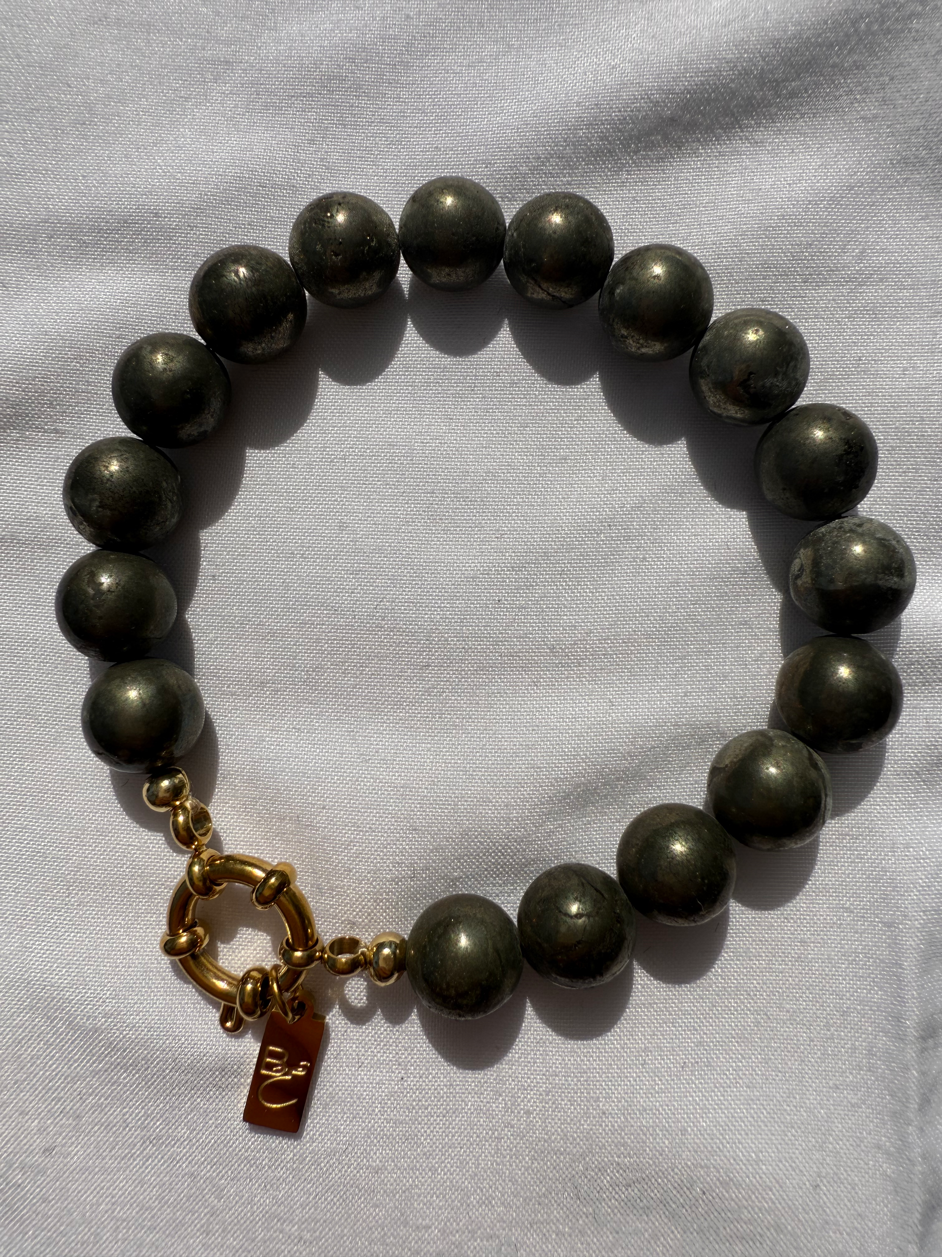 Bracelet JUMBO L Pyrite