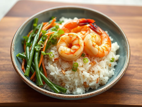 Simple Dinner Bowls: Versatile Shrimp, Salmon, Chicken, and Beef with Rice and Tacos Options