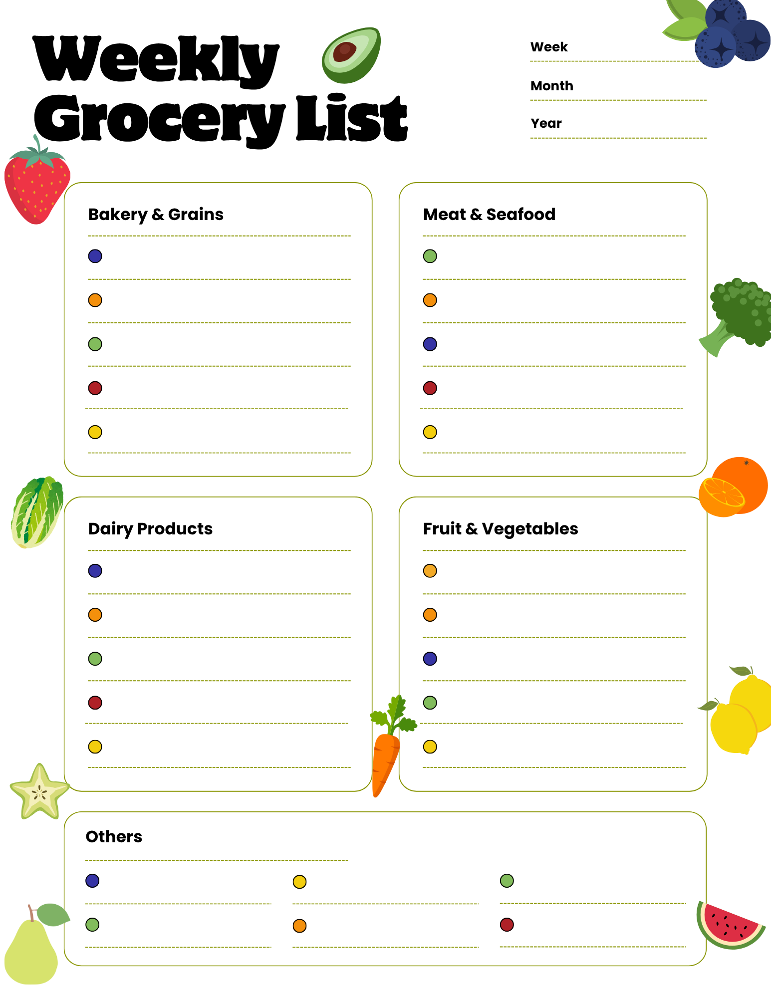 Grocery List Planner 1
