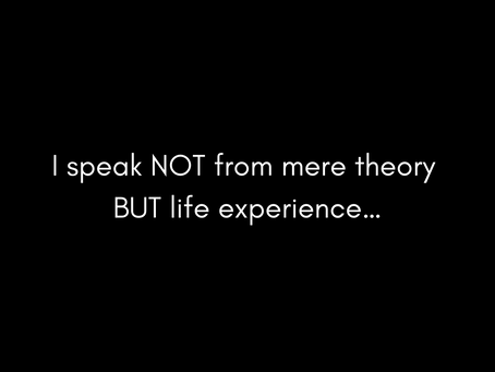 Not from mere theory...