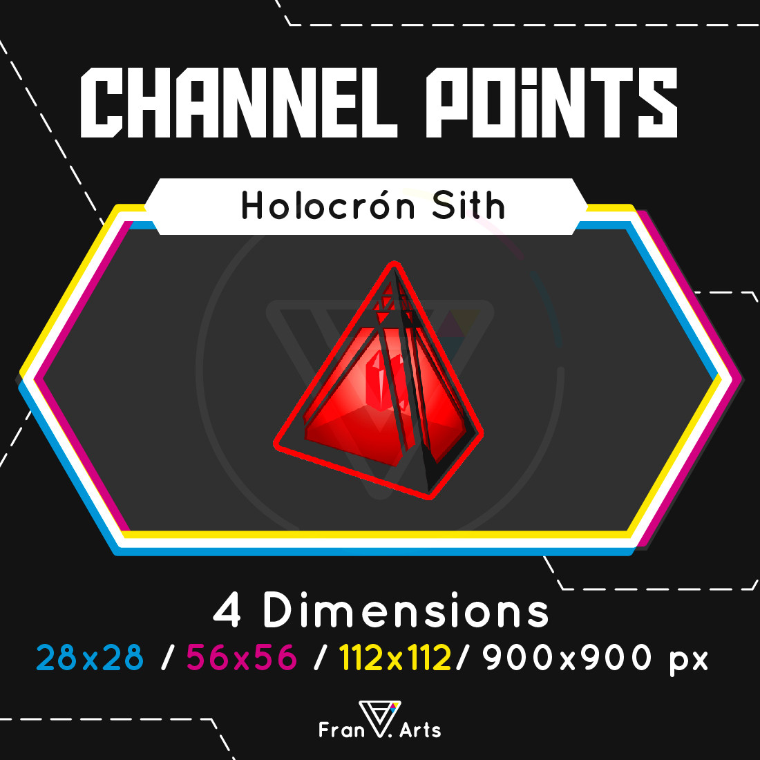 Holocrón Sith Star Wars Channel point for twitch