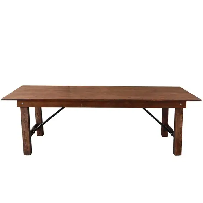 Folding Farm Table - Fruitwood - H Legs