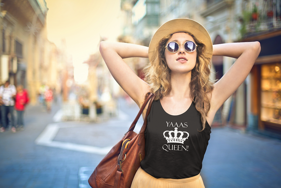 Yaaas Queen Racerback Tank Top