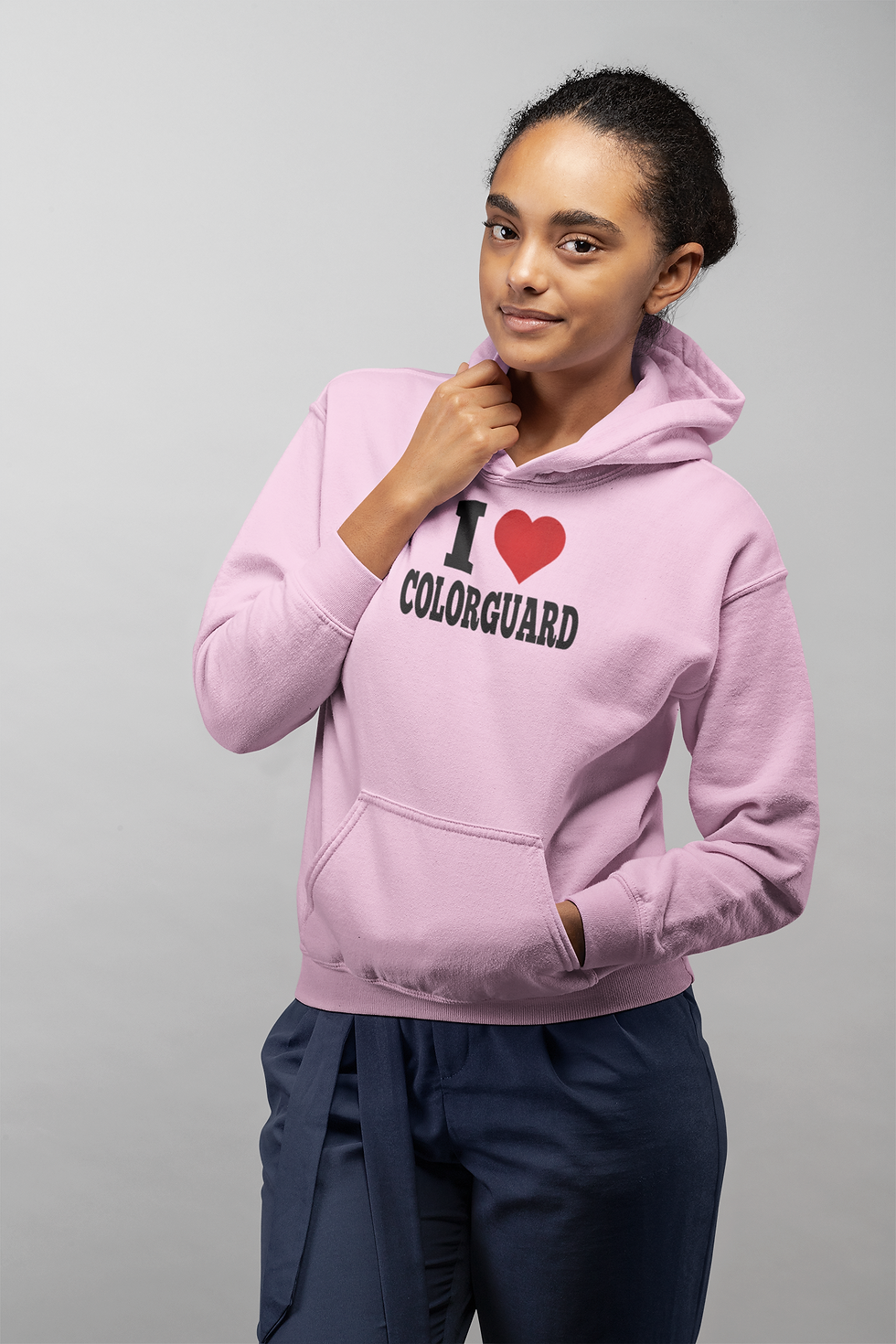 Thumbnail: I Heart Colorguard w/glitter heart