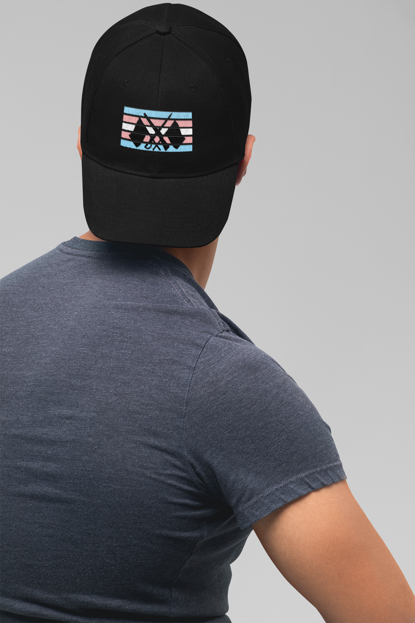 Trans Pride Colorguard Cap