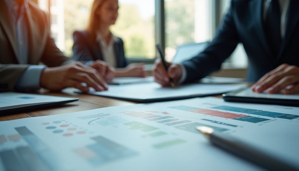 People writing on digital marketing analytics