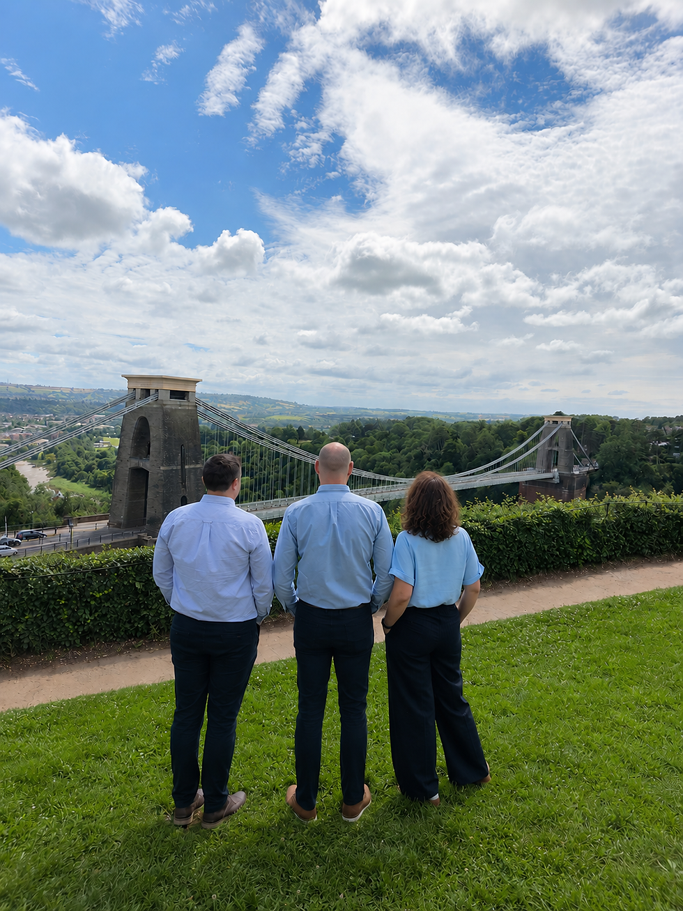 The BridgeTwo director team from behind final