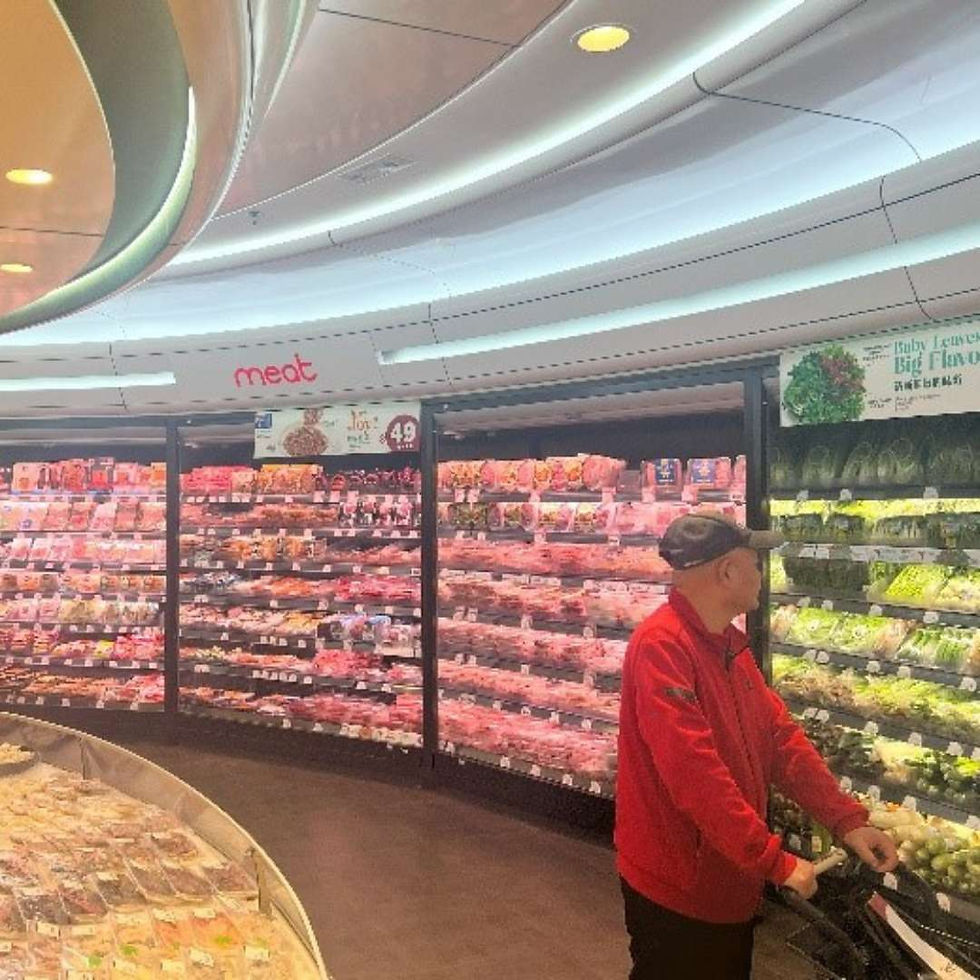 Fridges within the Asian supermarket we supported.