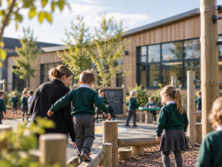Children in a school playground