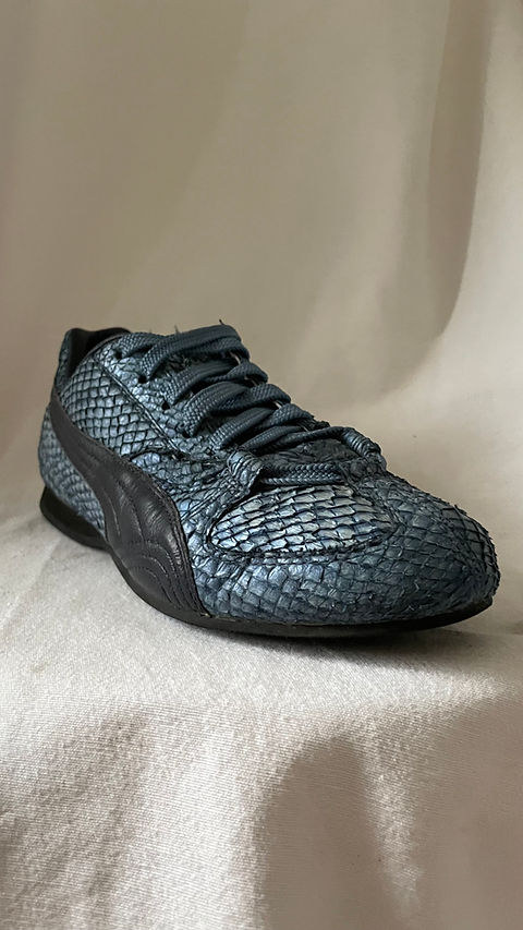 BLUE SNAKE SKIN PUMAS | J.S. ARCHIVE