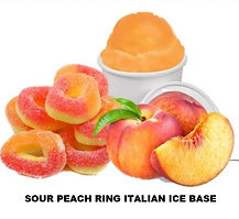 Sour Peach Ring Italian Ice Base