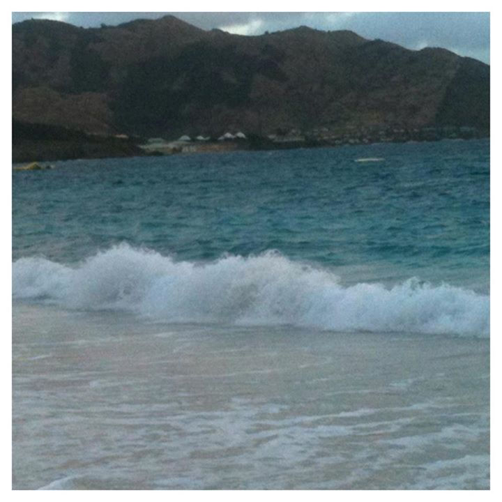 La Baie Orientale sur la côte est de l'île de Saint-Martin