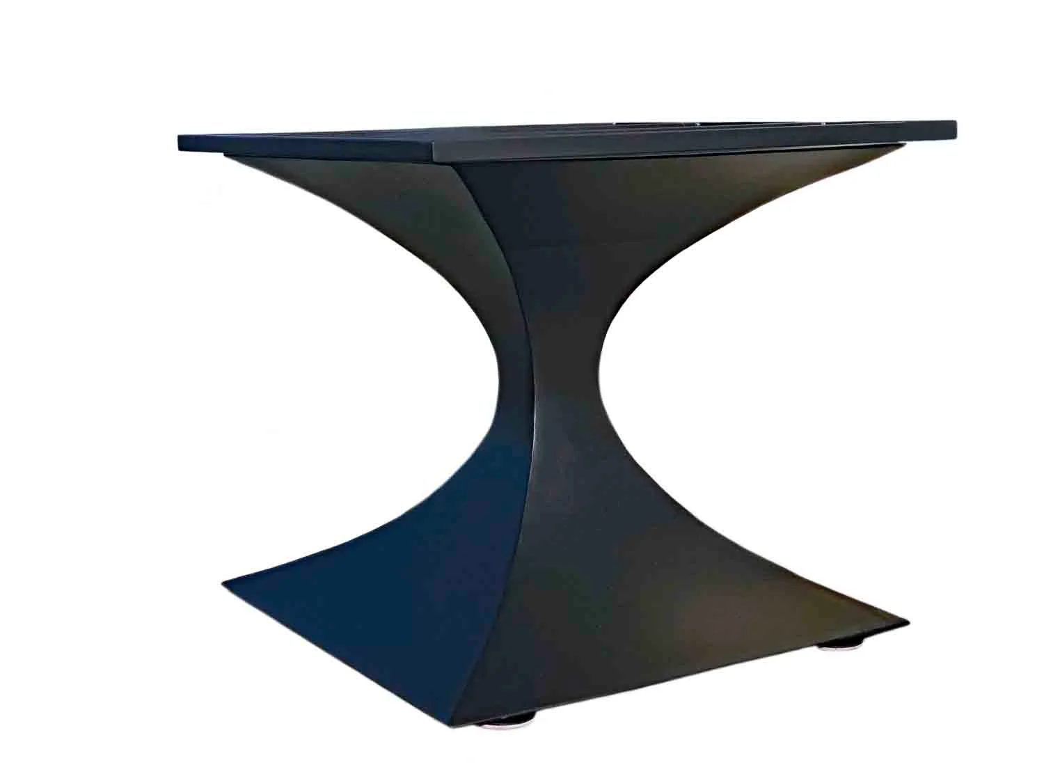 Metal Pedestal Table Base Hourglass