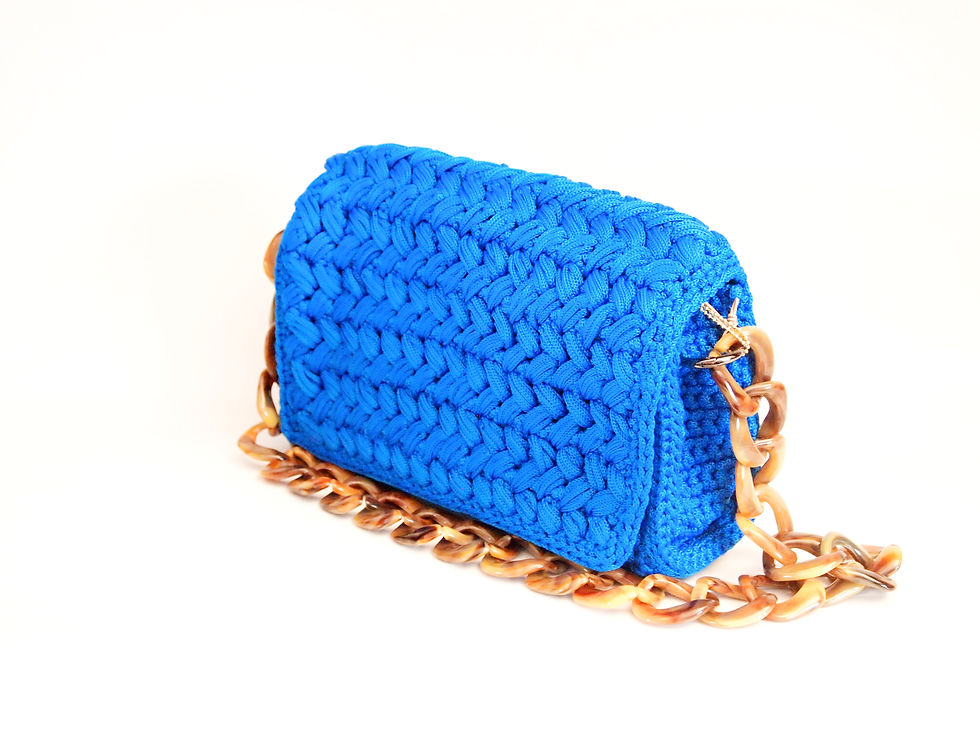Thumbnail: Crochet Handwoven Crossbody Bag  - CLOTHO