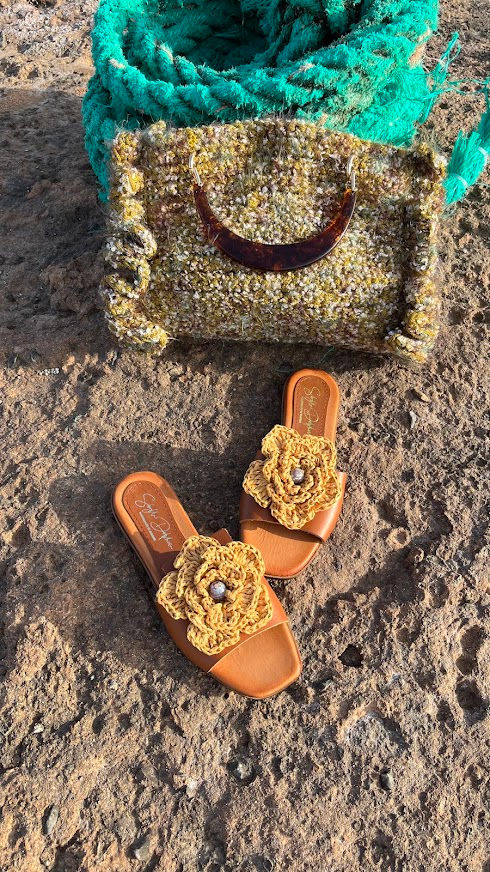 Thumbnail: APOLLONIA - Brown Leather sandals