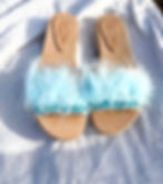 Miniature : "COTTON CANDY" TURQUOISE SANDALS